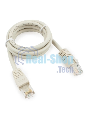 Патч-корд UTP Cablexpert PP6U-1M cat.6, 1м, литой, многожильный, серый