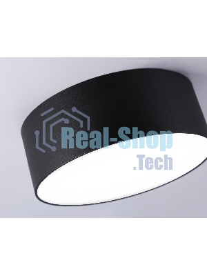 Потолочный светодиодный светильник Ambrella light FV5514 BK черный LED 15W 4200K D120*58 (Без ПДУ)