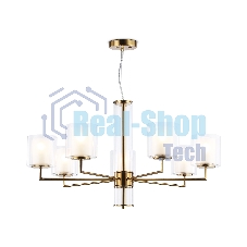 Люстра Ambrella light LH56013/7 BS/FR латунь/белый матовый E14*7 max 40W D790*1260