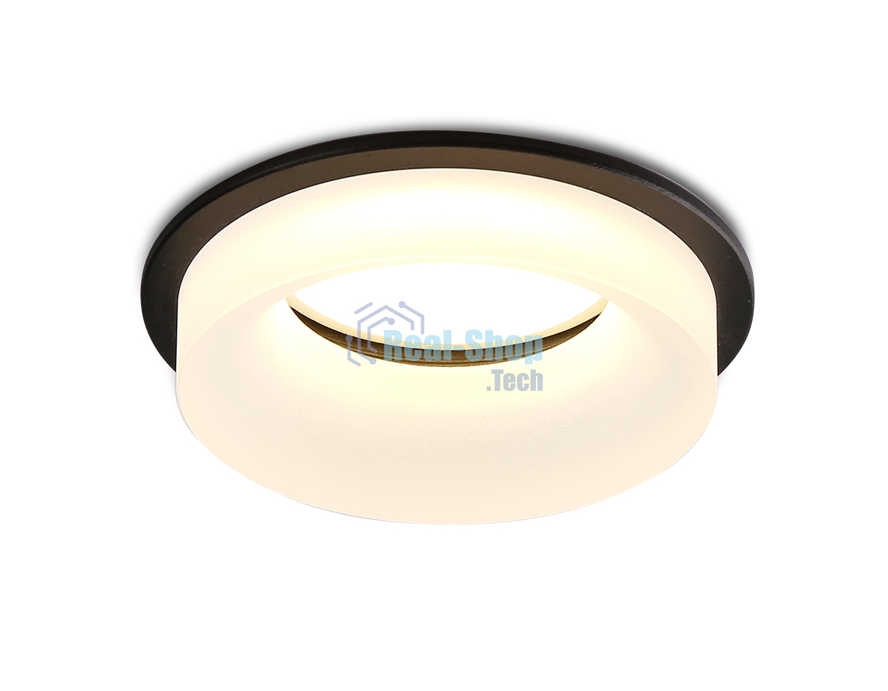 Светильник Ambrella light TN1303 BK/FR черный/белый матовый MR16 GU5.3 D80*42