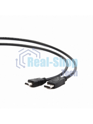 Кабель DisplayPort-HDMI Gembird/Cablexpert 1,8м, 20M/19M, черный, экран, пакет