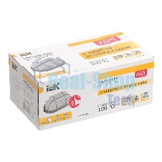 Светильник IEK LNPP0-1202-1-100-K01 НПП1202 белый/овал с реш. 100Вт IP54 IEK