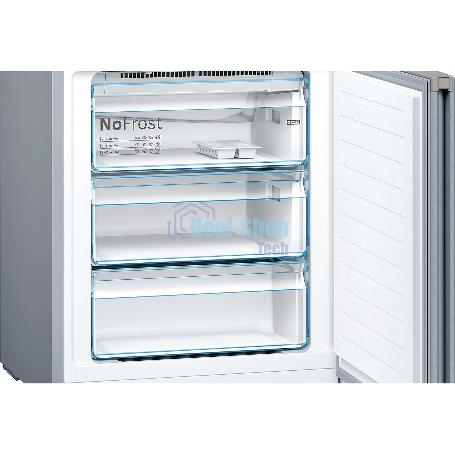 Холодильник Bosch KGN49XLEA нержавеющая сталь двухкамерный 330/108л морозилка снизу, No Frost