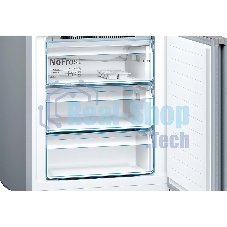 Холодильник Bosch KGN49XLEA нержавеющая сталь двухкамерный 330/108л морозилка снизу, No Frost