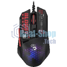 Мышь проводная A4Tech Bloody W60 Max Mini черный, 12000 dpi, USB, кнопки - 9