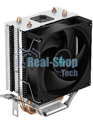 Кулер для процессора DEEPCOOL AG200 черный, 92 мм, алюминий/медь, 3050 об/мин, 30.5 дБ, 4 pin, 100 Вт, 133 мм