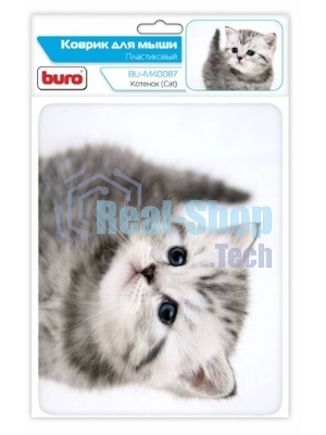 Коврик для мыши Buro BU-M40087 рисунок/котенок