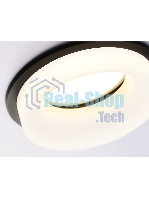 Светильник Ambrella light TN1303 BK/FR черный/белый матовый MR16 GU5.3 D80*42