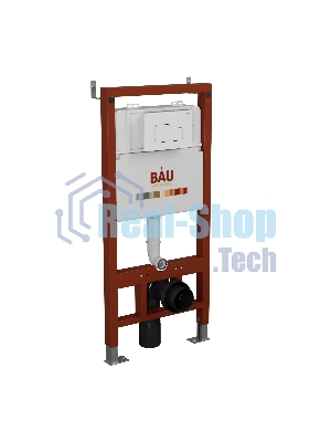 Инсталляция BAU PRO для подвесного унитаза с клавишей смыва BAU Soul, белая