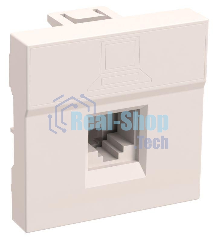 Розетка информационная РКИ-20-00-П RJ-45 UTP кат.5e (на 2 модуля) ПРАЙМЕР белая IEK