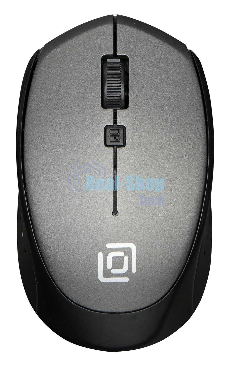Мышь беспроводная Oklick 488MW серый/черный, 1600 dpi, радиоканал, USB, кнопки - 4