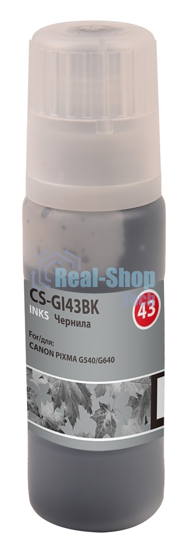 Чернила Cactus CS-GI43BK черный60мл для Canon Pixma G640/540