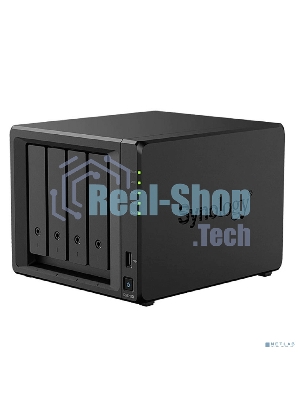 Сетевое хранилище Synology DiskStation DS925+ черный (AMD Ryzen V1500B/4Gb/4 pcs (3.5
