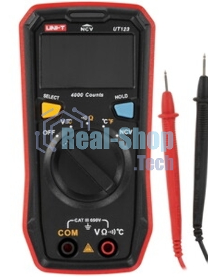 Мультиметр UNI-T UT123, 600В, 20МОм, карманный (0511237)