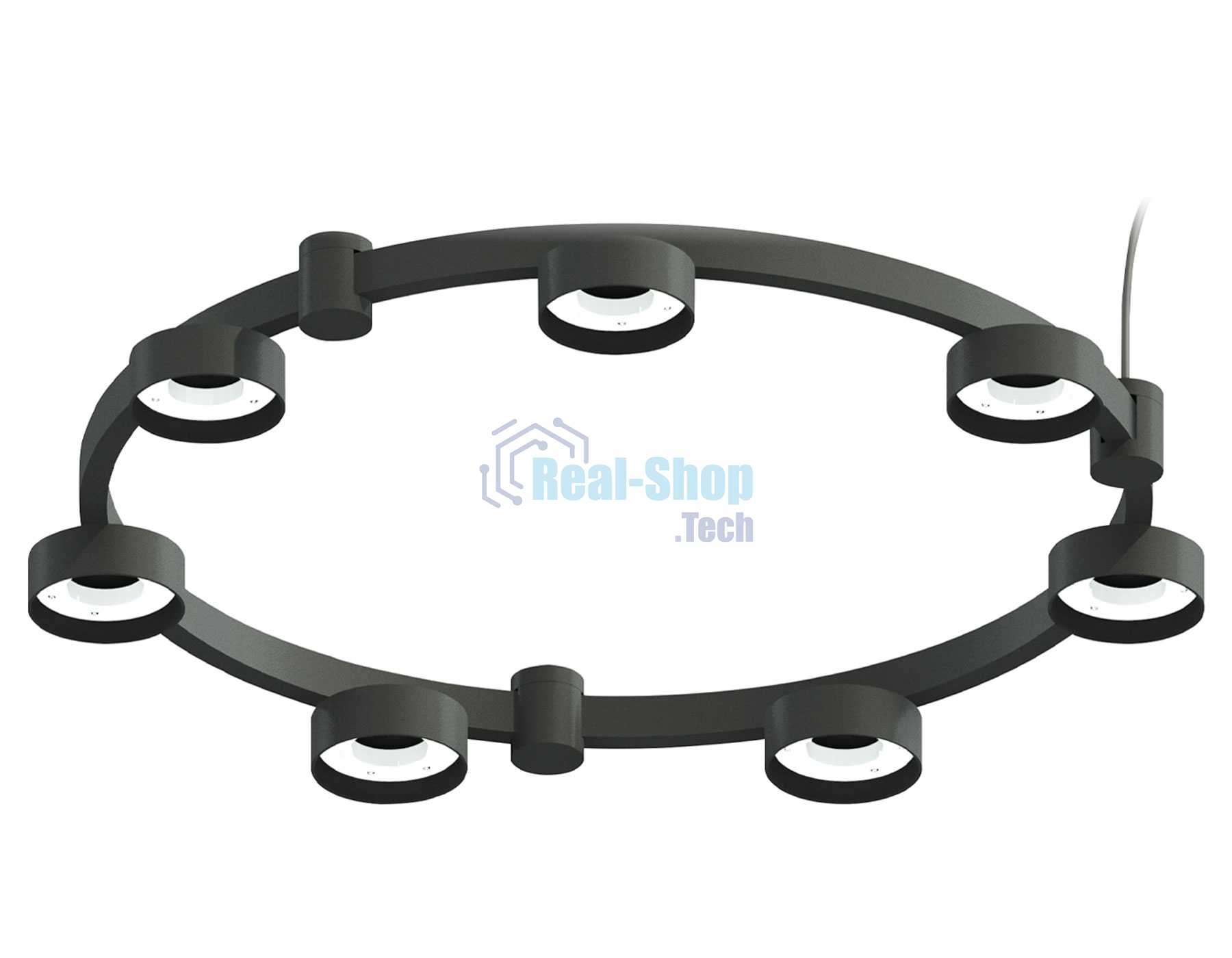 Корпус светильника C9238/7 SBK черный песок D635*70.5mm GX53/7