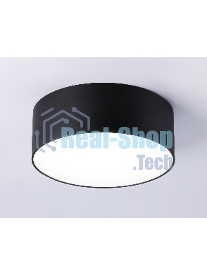 Потолочный светодиодный светильник Ambrella light FV5514 BK черный LED 15W 4200K D120*58 (Без ПДУ)
