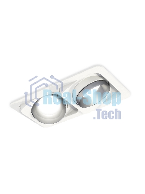 Комплект встраиваемого поворотного светильника Ambrella light XC7663023 SWH/MCH белый песок/хром матовый MR16 GU5.3 (C7663, N7033)