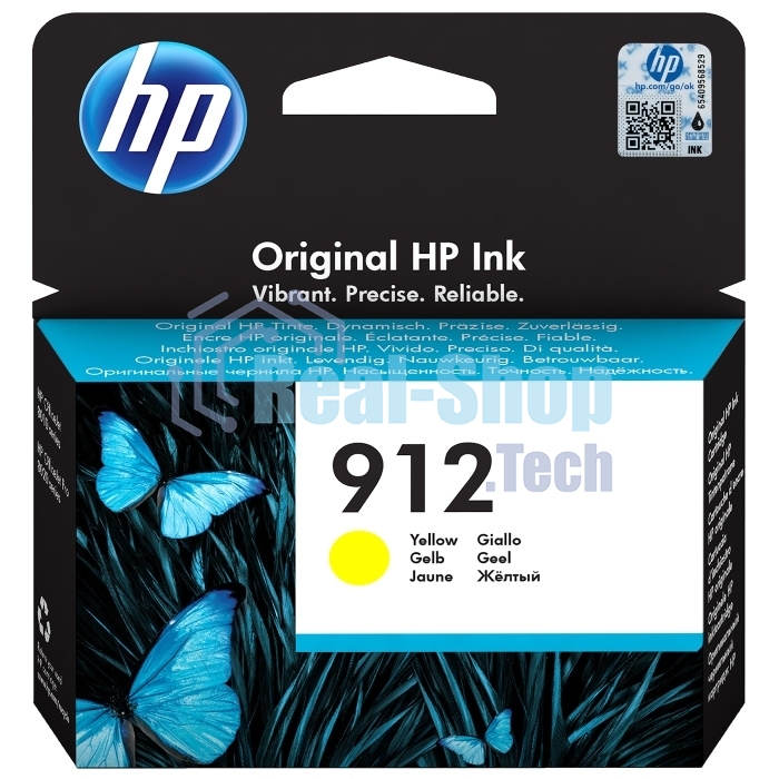 Картридж струйный HP 912 3YL79AE желтый (315стр.) для HP DJ IA OfficeJet 801x/802x