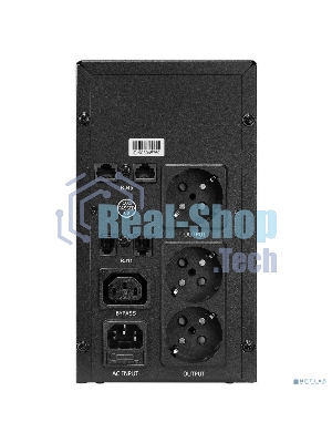 Источник бесперебойного питания CROWN 800VA/450W, металл, 1x12V/9AH, розетки 3*EURO+1*IEC bybass, трансформатор AVR 145-280V, LCD дисплей, съемный кабель 1.2м, фильтр телефонной и ethernet линии RJ11/45, защита батареи, от перегрузки, от КЗ