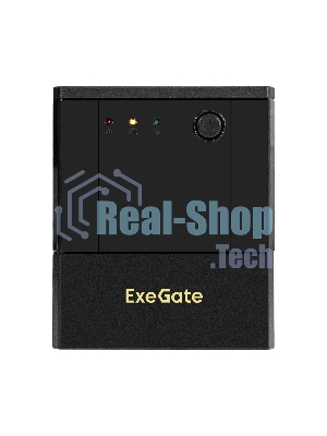 Источник бесперебойного питания ExeGate SpecialPro UNB-1000.LED.AVR.4SH.USB (1000VA/700W,LED, AVR, 4*Schuko, USB, батарея 12V 7.2Ah - 2 шт., металлический корпус, Black)