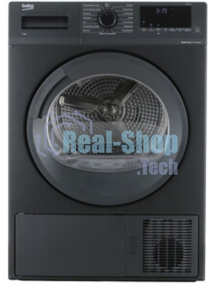 Сушильная машина Beko DF7412Gb черный, 8 кг, сушка - тепловой насос, программ - 15, 59.7 x 84.6 x 53.7 см