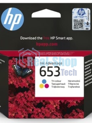 Картридж HP 653 струйный трехцветный (200 стр)
