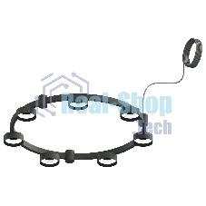 Корпус светильника C9238/7 SBK черный песок D635*70.5mm GX53/7