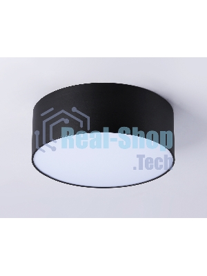 Потолочный светодиодный светильник Ambrella light FV5514 BK черный LED 15W 4200K D120*58 (Без ПДУ)