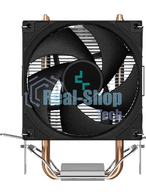 Кулер для процессора DEEPCOOL AG200 черный, 92 мм, алюминий/медь, 3050 об/мин, 30.5 дБ, 4 pin, 100 Вт, 133 мм