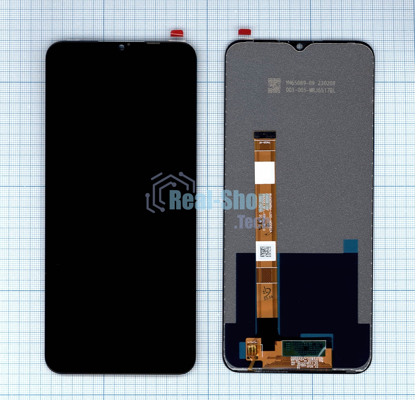 Дисплей для Realme Narzo 10, Narzo 10A в сборе с тачскрином черный