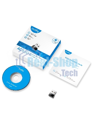 Сетевой адаптер Wi-Fi Cudy WU650 AC650 USB 2.0 (ант.внутр.) 1ант.