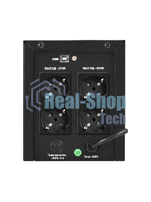 Источник бесперебойного питания ExeGate SpecialPro UNB-1000.LED.AVR.4SH.USB (1000VA/700W,LED, AVR, 4*Schuko, USB, батарея 12V 7.2Ah - 2 шт., металлический корпус, Black)