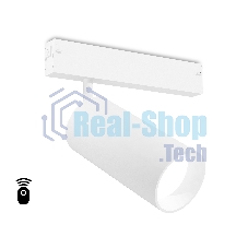 Управляемый светодиодный светильник для шинопровода Magnetic Ambrella light GL1231 WH белый IP20 24W 3000K-6400K 220V 36° D65*140 (Без ПДУ)