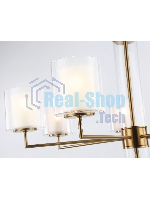 Люстра Ambrella light LH56013/7 BS/FR латунь/белый матовый E14*7 max 40W D790*1260