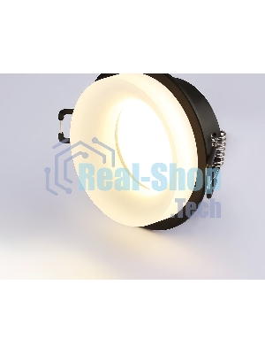 Светильник Ambrella light TN1303 BK/FR черный/белый матовый MR16 GU5.3 D80*42