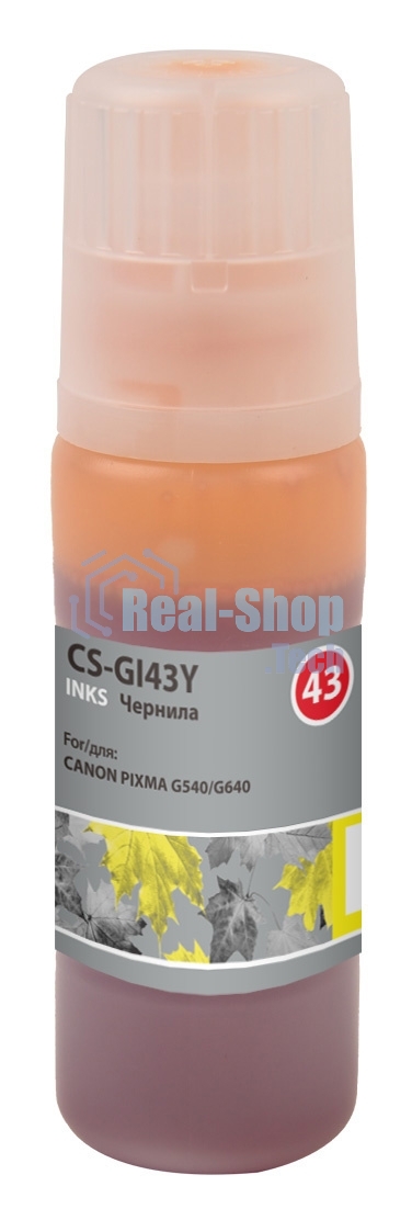 Чернила Cactus CS-GI43Y желтый60мл для Canon Pixma G640/540
