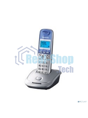 Телефон беспроводной (DECT) Panasonic KX-TG2511RUS (серебристый) АОН, Caller ID,спикерфон на трубке,переход в Эко режим одним нажатием