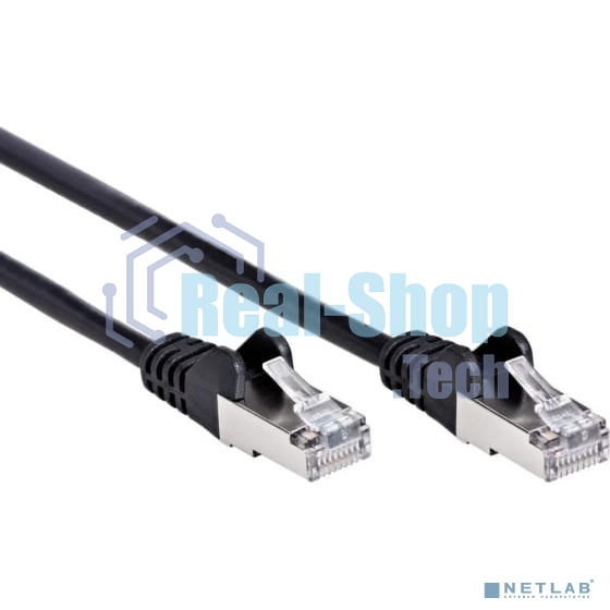 Патч-корд литой FTP cat.5e AOpen ANP522B-BK-10M (7/0.16) черный 10m