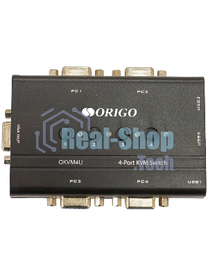 KVM-переключатель ORIGO OKVM4U/A1A, 4-портовый, с портами VGA и USB