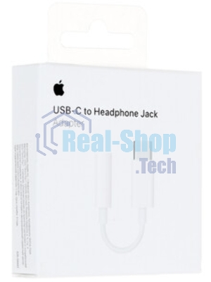 Переходник Apple A2049 MW2Q3FE/A Jack 3.5 (f)-USB Type-C (m) 0.1м белый