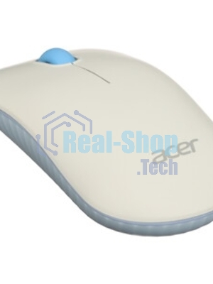 Мышь беспроводная Acer OMR205 белый/голубой, 1200 dpi, радиоканал, USB, кнопки - 3