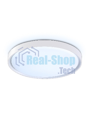 Потолочный светодиодный светильник Ambrella light FZ1246 WH белый IP54 12W 5000K D240*60 (Без ПДУ)