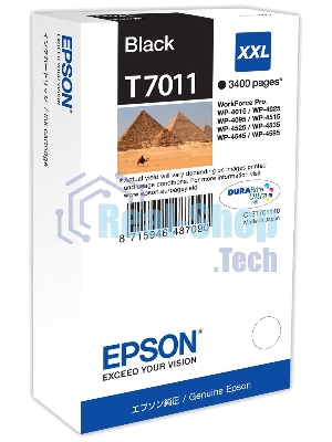 Картридж струйный Epson C13T70114010 WP 4000/4500 Series Ink XXL Cartridge Black 3.4k