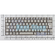 Клавиатура для ноутбука Asus U1 U1F U1E серебристая