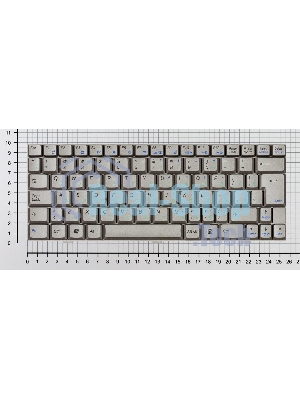 Клавиатура для ноутбука Asus U1 U1F U1E серебристая