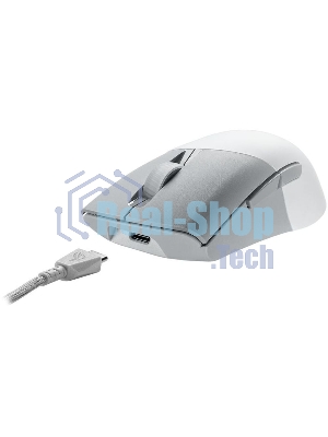 Мышь беспроводная/проводная ASUS ROG Keris Wireless AimPoint белый, 36000 dpi, радиоканал, Bluetooth, USB, кнопки - 5