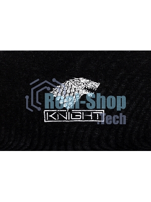Кресло игровое Knight Wolf черный/серый крестов. пластик