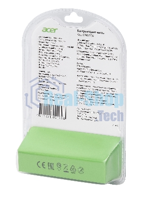 Мышь беспроводная Acer OMR136 красный, 1000 dpi, радиоканал, USB, кнопки - 3