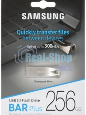 Флешка USB 256Gb USB USB 3.1 Samsung BAR Plus (up to 300Mb/s) (MUF-256BE3/APC)