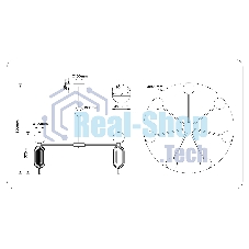 Светильник Ambrella light LH53106/7 BS/GR/FR латунь/серый/белый матовый G9*7 max 28W D800*800
